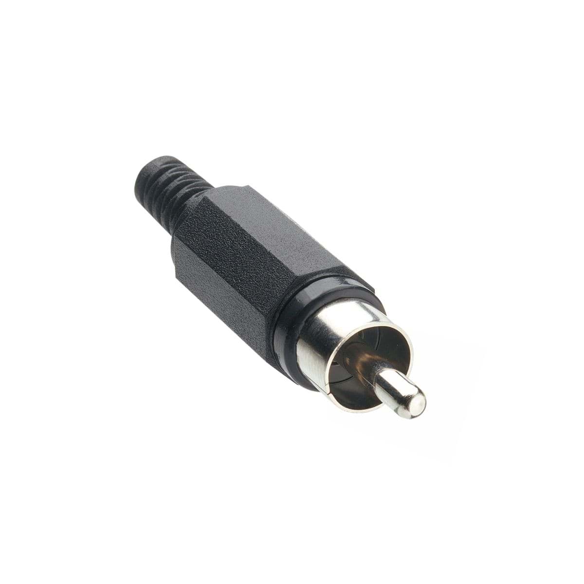 Afbeelding van RCA steker pvc tule zwart zwart Lumberg